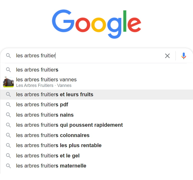 google suggest