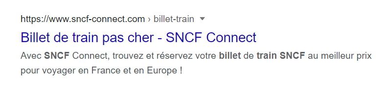 page internet titre