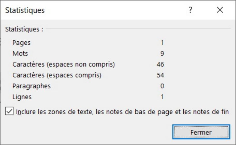 stats word